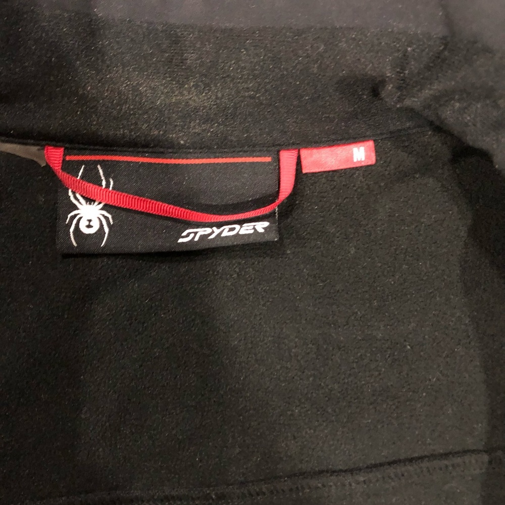 Spyder Black Softshell Jacket With Red Accents - image 2
